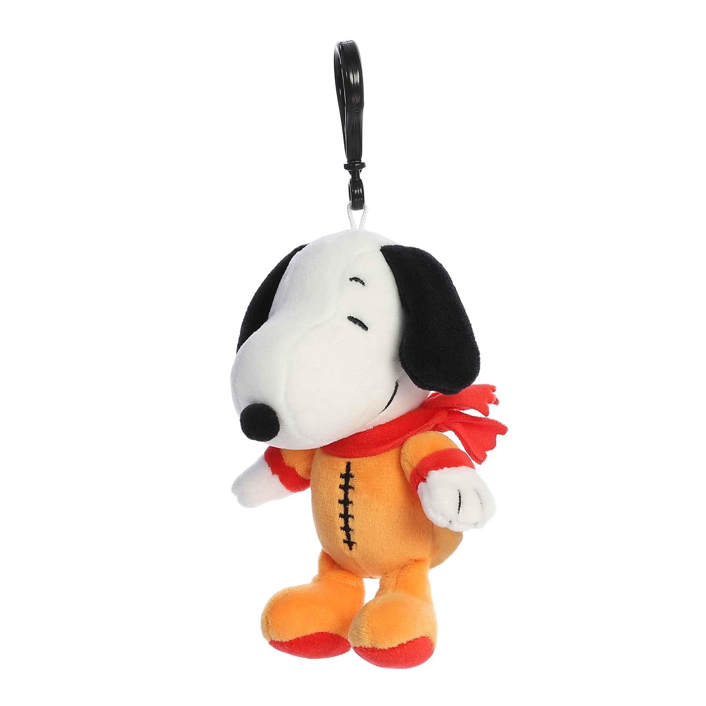 Aurora® Timeless Peanuts® Astronaut Snoopy Clip-On Stuffed Animal - Classic Characters - Lasting Memories - Orange 5 Inches