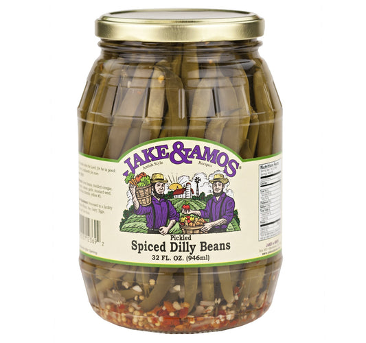 Jake & Amos Pickled Spiced Dilly Beans 32 Oz. (2 Jars)