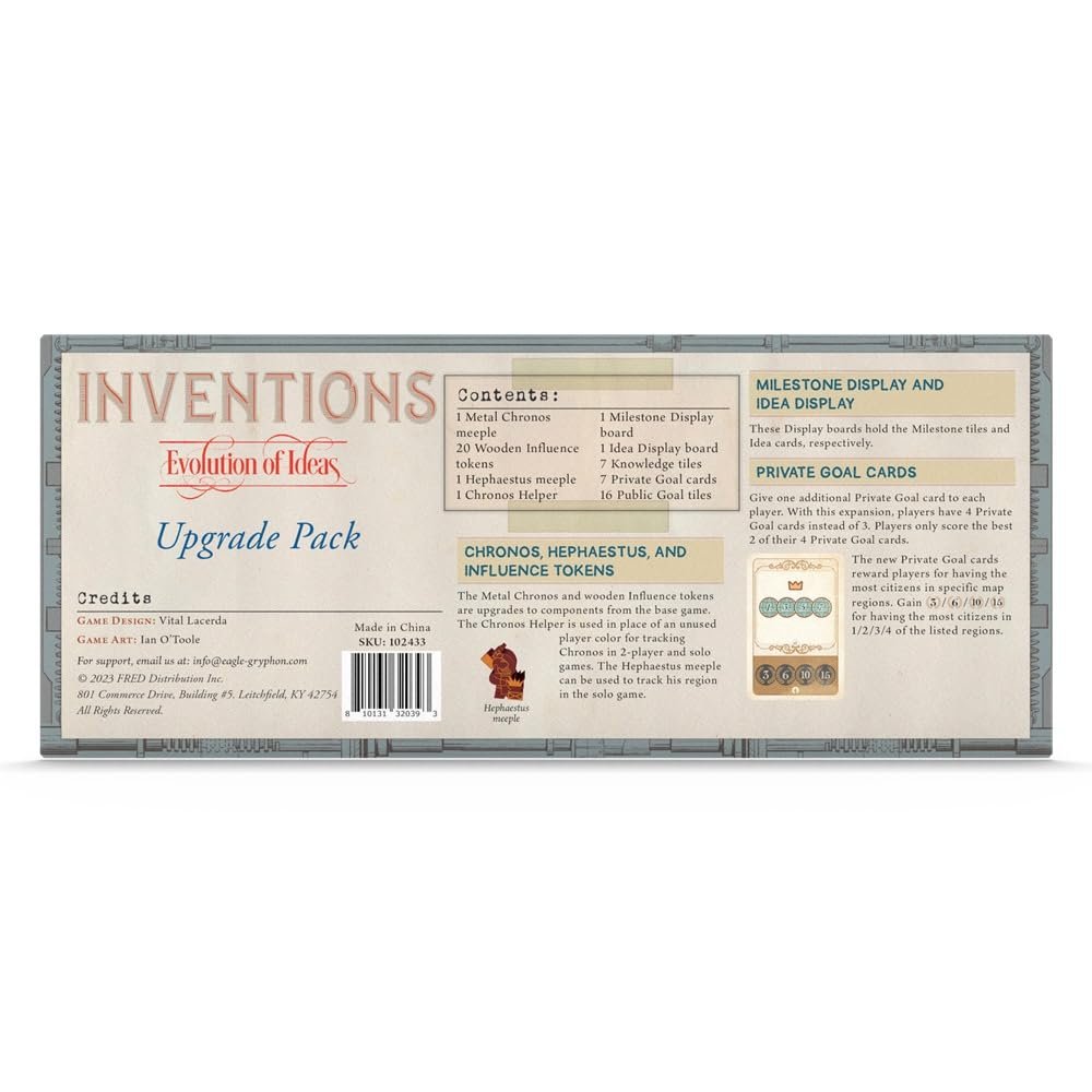 Inventions - Evolution of Ideas w/Upgrade Pack & Promo Cards