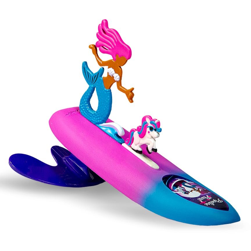 Surfer Dudes Legends & Surfer Pets Wave Powered Mini-Surfer, Pet and Surfboard Beach Toy