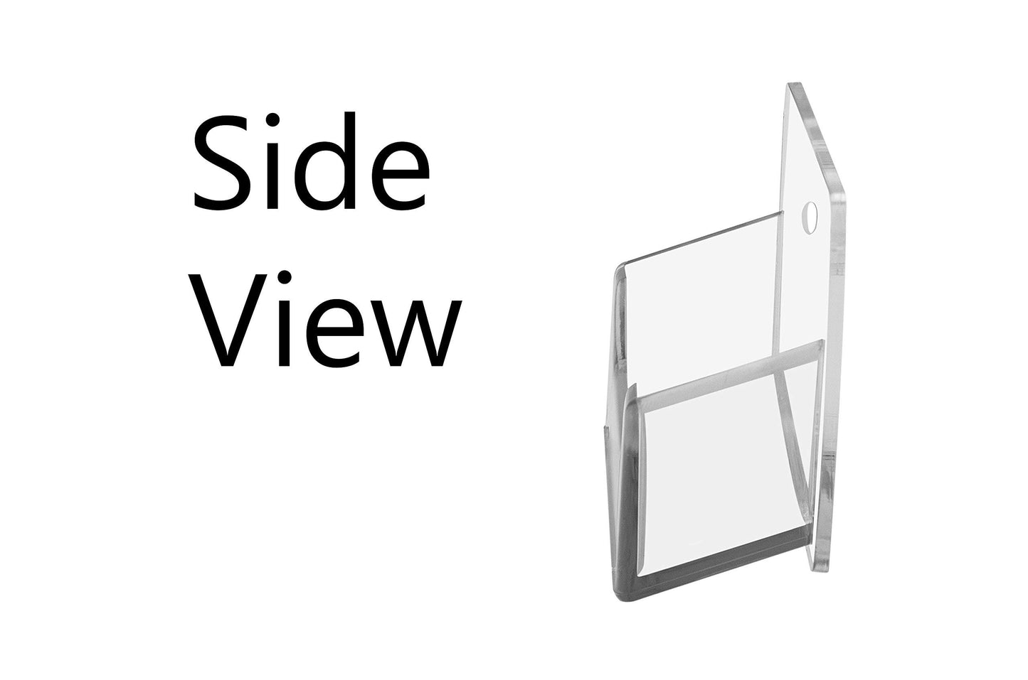 Marketing Holders Multi Pocket Premium Business Card Holder Acrylic Horizontal Wall Mount