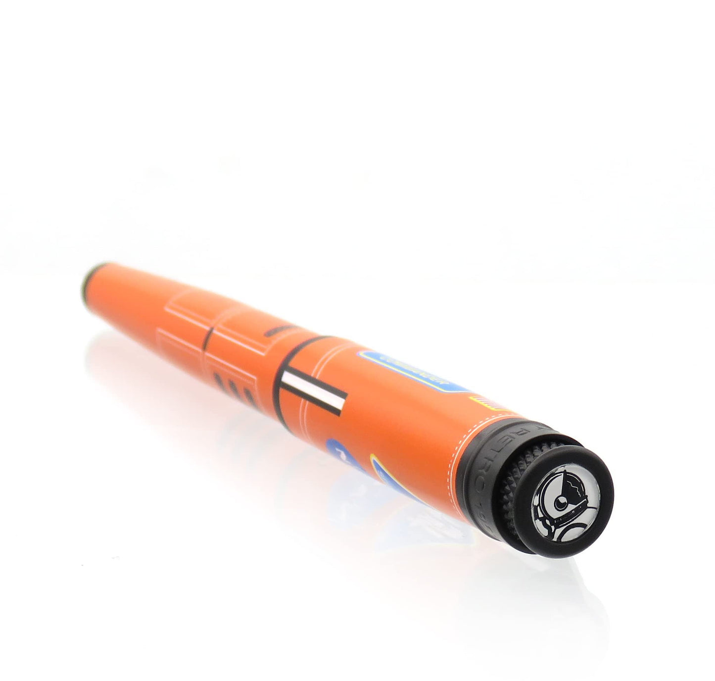 Retro 51 Tornado Fountain Pen, Escape, 1.1mm nib - includes 2 black ink cartridges and ink converter (VRF-2174-1.1)