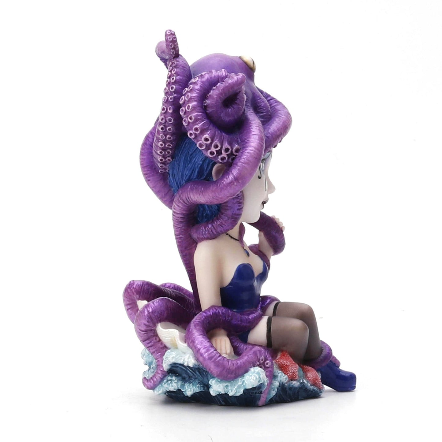 Veronese Design 5 3/8" Gothic Blue Blood Aristocrat Hand Painted Resin Figurine