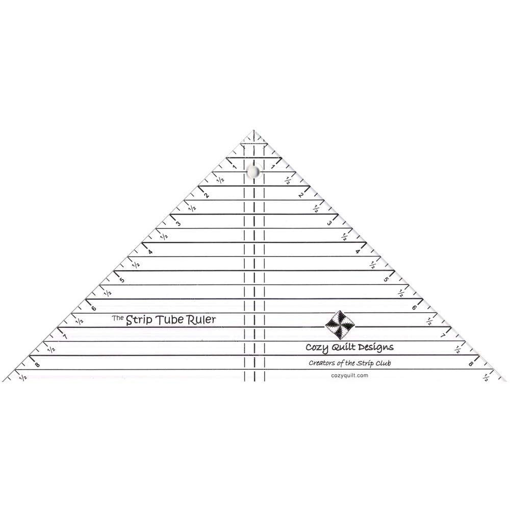 Strip Tube Ruler™ - 9.5" x 9.5" x 13.25" Top-Selling Quilting Tool for Perfect Half Square Triangles