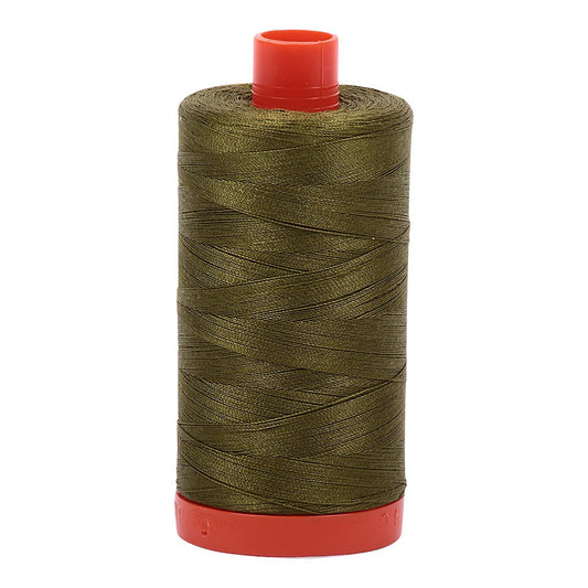 Aurifil Mako Cotton Thread Solid 50wt 1422yds Very Dark Olive