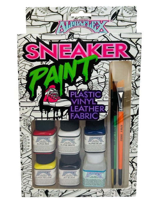 Alphaflex Flexible Acrylic Paint Set for Artists, Students, Teachers, Shoe & Clothing Customization