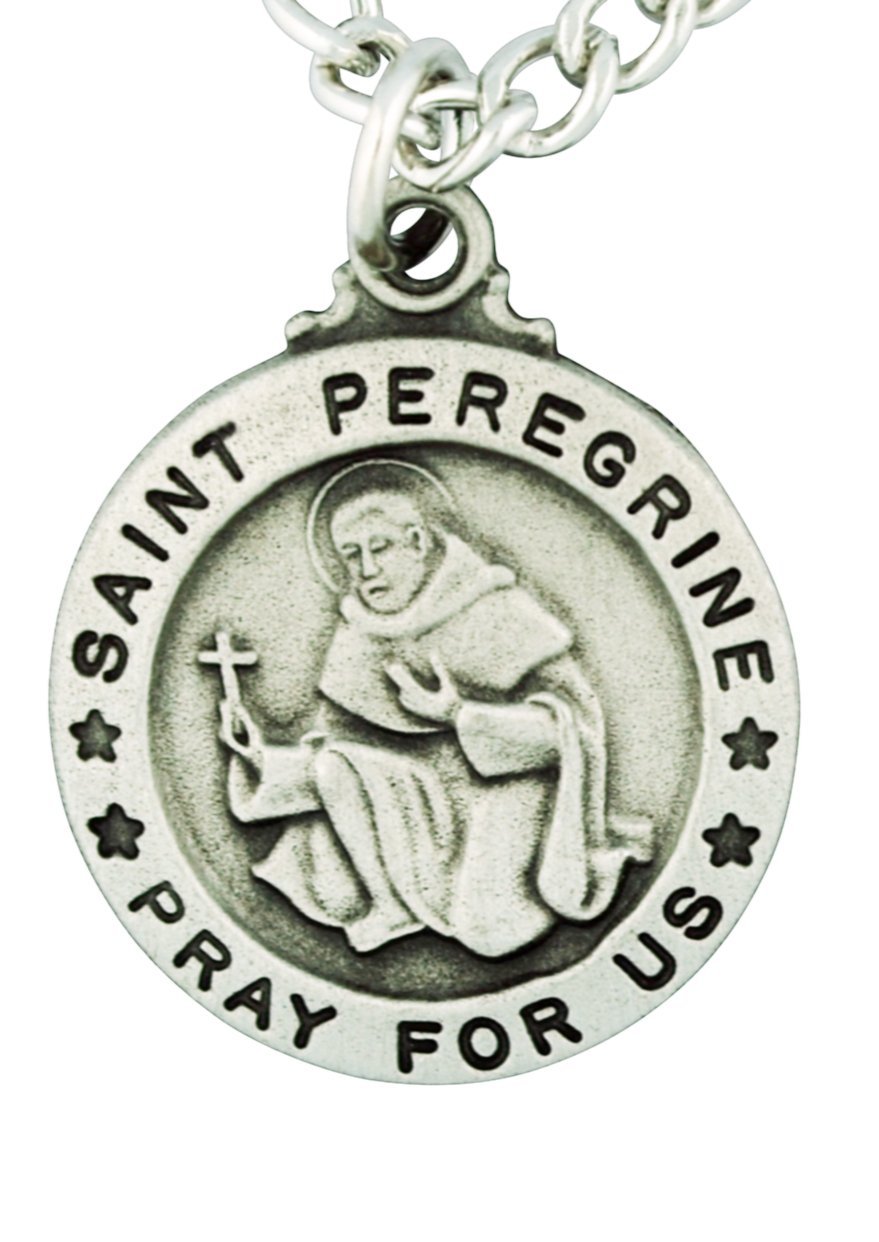 Mcvan Mfg. Women's St. Peregrine Medal with Prayer Card