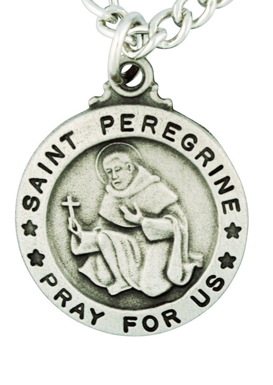 Mcvan Mfg. Women's St. Peregrine Medal with Prayer Card