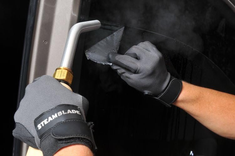 Jiffy Pro‑Line SteamBlade Window Tint & Vinyl Wrap Removal Steamer (J‑4000SB) – 1500 W Commercial Steam Machine for Film, Lettering & Adhesive Removal – 1‑Gallon Tank, Made in USA