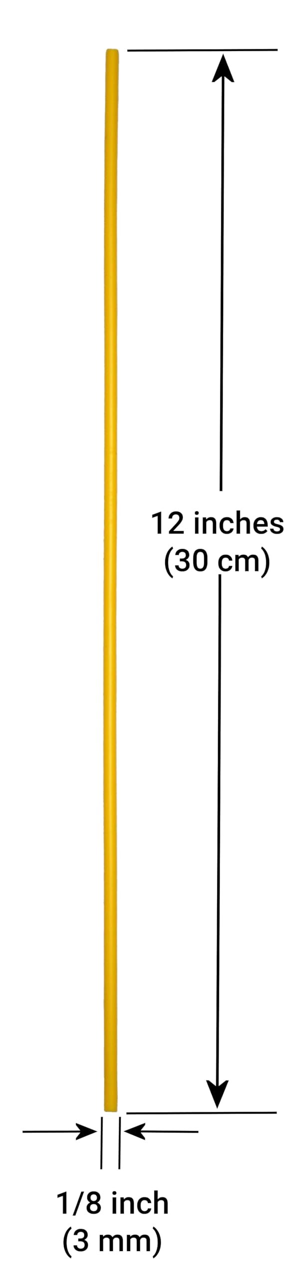 Polyvance Yellow High Density Polyethylene (HDPE) Plastic Welding Rods, 1/8" Diameter, 30 ft. for Canoes, Kayaks, Dirt Bike Fenders and Gas Tanks, Agrucultural Water Tanks, Radiator Overflow Tanks