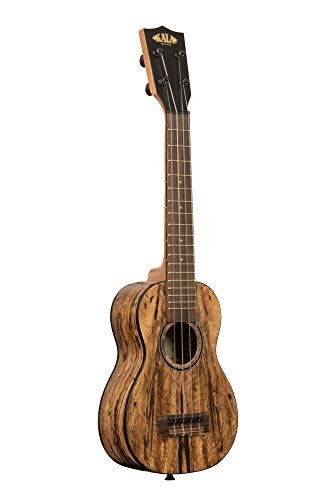 Kala Spalted Mango Series Long Neck Soprano 4 String Ukulele, KA-MG-SLNG