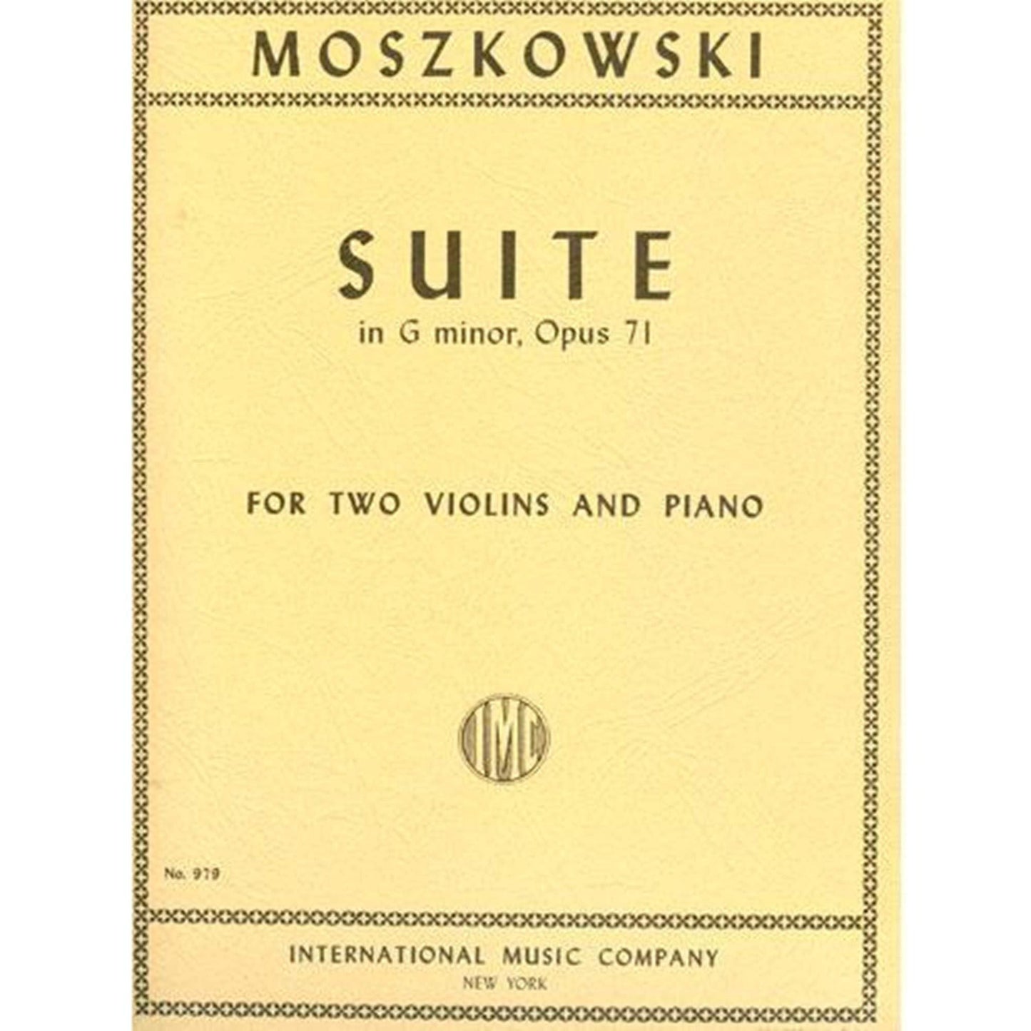Moszkowski, Moritz - Suite in g minor, Op 71 - Two Violins and Piano - edited by Waldo Lyman - International Music Co [Sheet music] [Sheet music] [Sheet music] [Sheet music] [Sheet music] [Sheet music] [Sheet music] [Sheet music] [Sheet music] [Sheet...