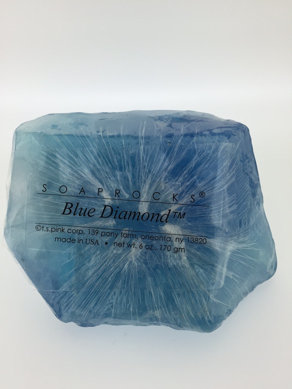 TS Pink Blue Diamond SoapRock - Soap that looks like a Rock ~ 6 oz. Gem Rocks Birthstone