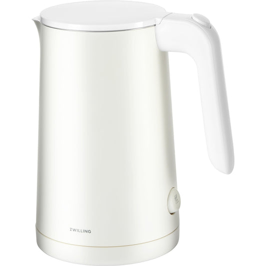ZWILLING Enfinigy Cool Touch 1-Liter Electric Kettle, Cordless Tea Kettle & Hot Water - White