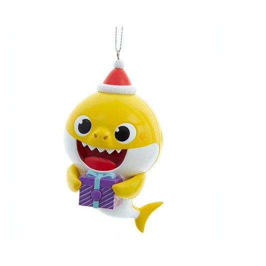 Kurt Adler Baby Shark Ollie with Sound Ornament Multicolor BK1212