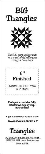 Thangles 6" Quilting Templates: Half Square Triangle Templates