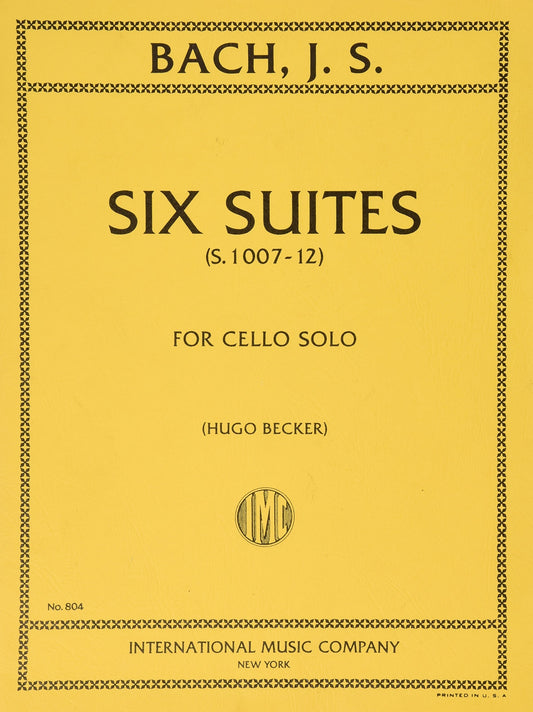 Johann Sebastian Bach: Six Suites for Cello Solo