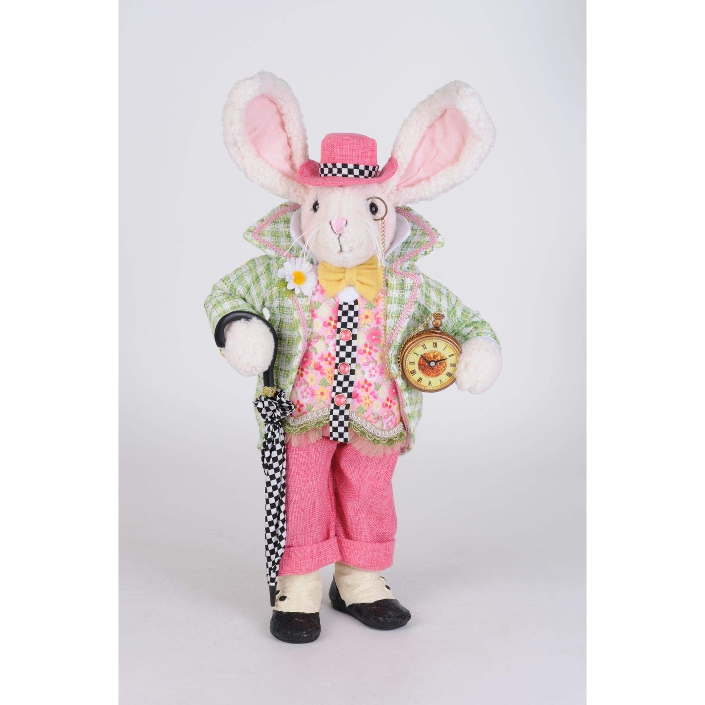Karen Didion Time for a Stroll Bunny Figurine, 20 inches - Spring Inspired Collectibles