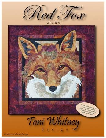 PLESIU Red Fox Wildlife Toni Whitney Fusible Applique Quilting Quilt Pattern