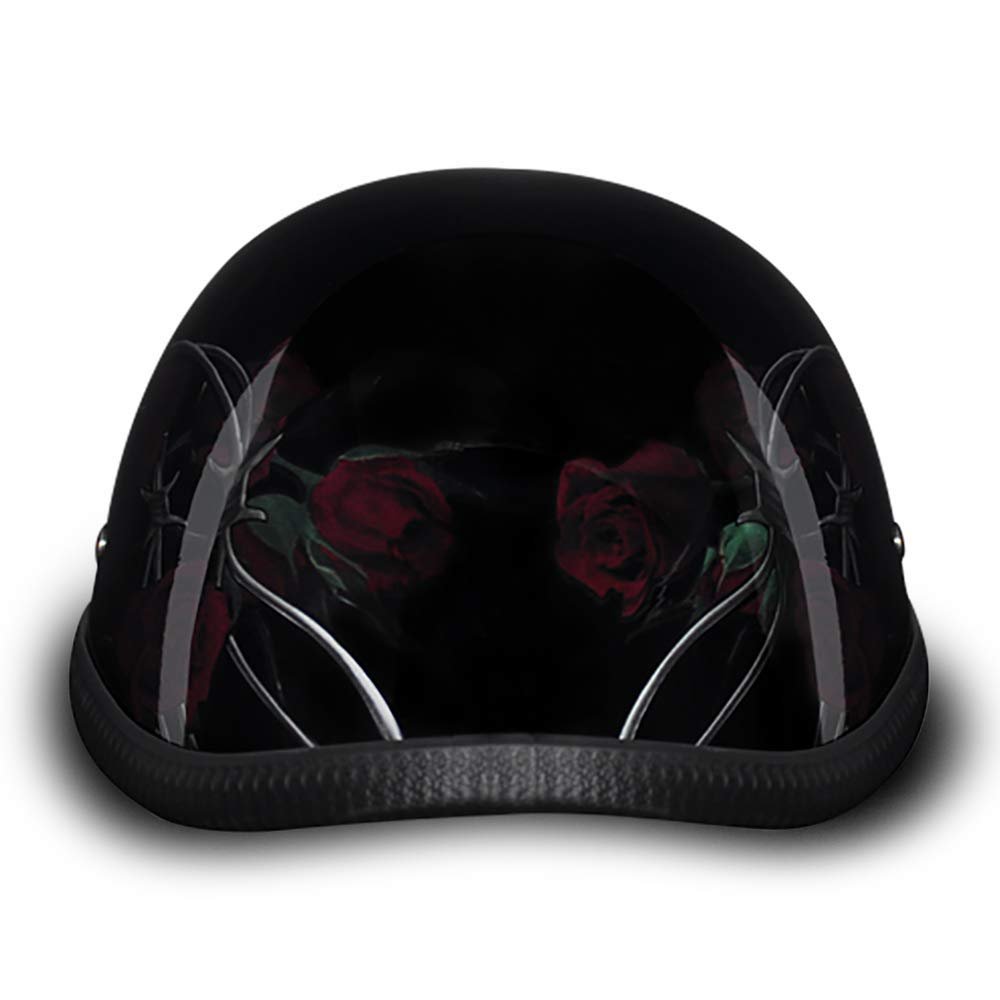 Daytona Helmets Graphics Bicycle Helmets for Men - Novelty Half Helmet with Breathable Liner - Retro Skull Cap – Eagle Headgear with Head Wrap
