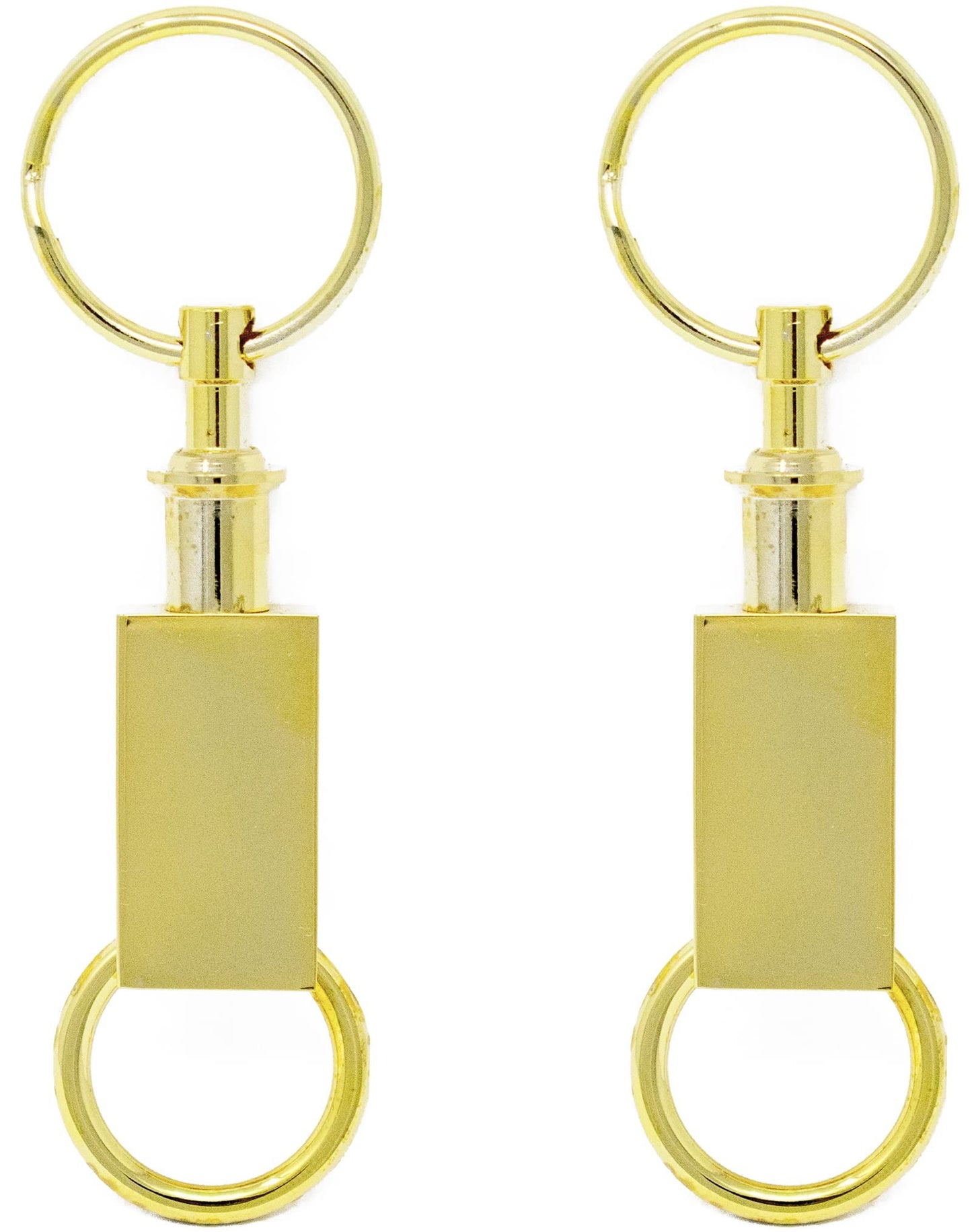 Stephanie Imports Set of 2 Quick Release, Detachable Valet Keychains With Dual Key Rings