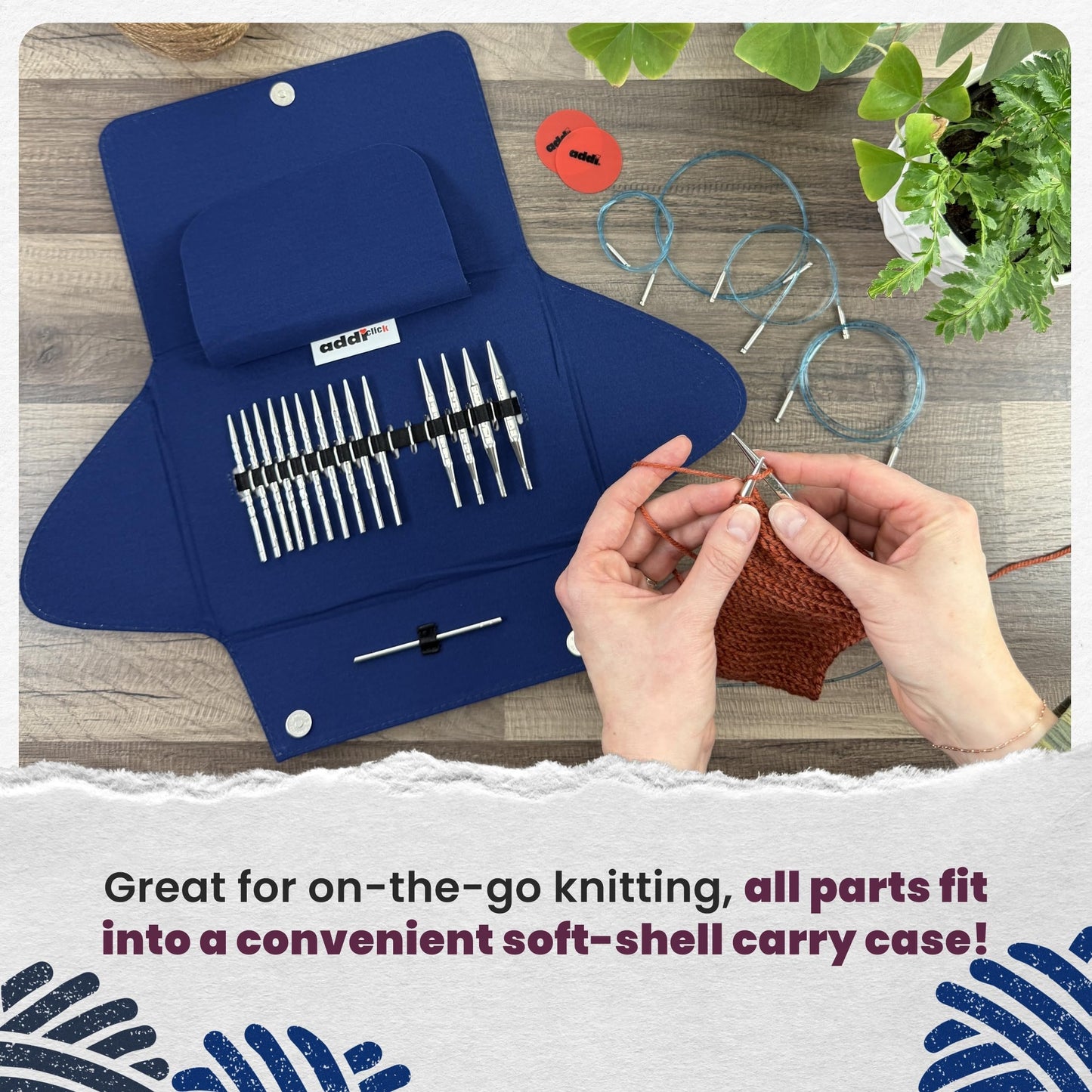 skacel by addi addiClick Interchangeable Knitting Needle Set