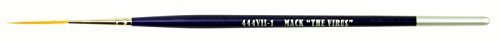Set of 4 Size 0-4 Series 444VII The Virus II Scrolling Script Pinstriping Brush with Soft Golden Synthetic Hair