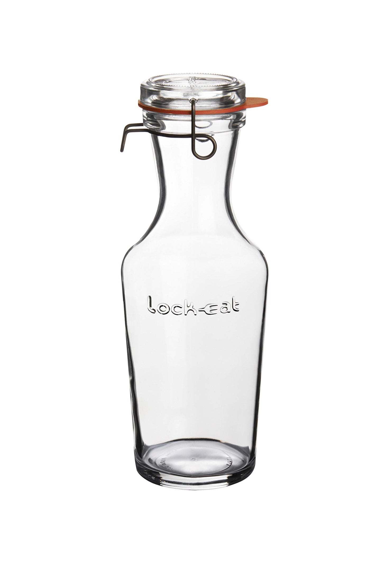 Luigi Bormioli Lock-Eat 3pc Jar Set (Set of 3) : Innovative Glass Lid, Easy to Close, Easy to Open, Dishwasher Safe, Microwave Safe, Canning Safe, Freezer Safe, Stackable Jars