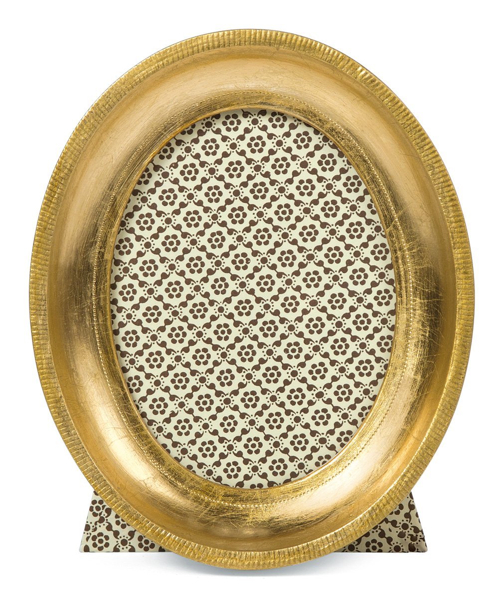 Cavallini Florentine Frames Oval Gold 4 x 5