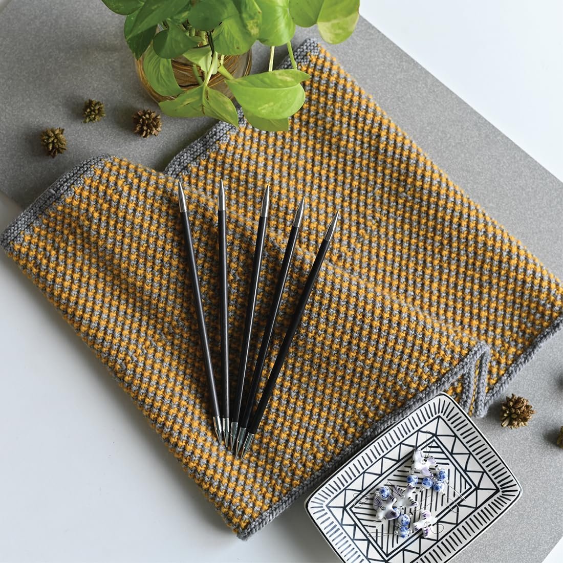 KnitPro Karbonz Double Pointed Needles 8" (20cm)
