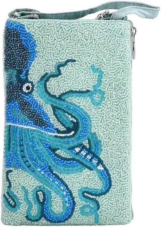 Bamboo Trading Ocean Octopus Club Bag, 7.5-inch Height, Women Accessories, Fashion, Travel Bag