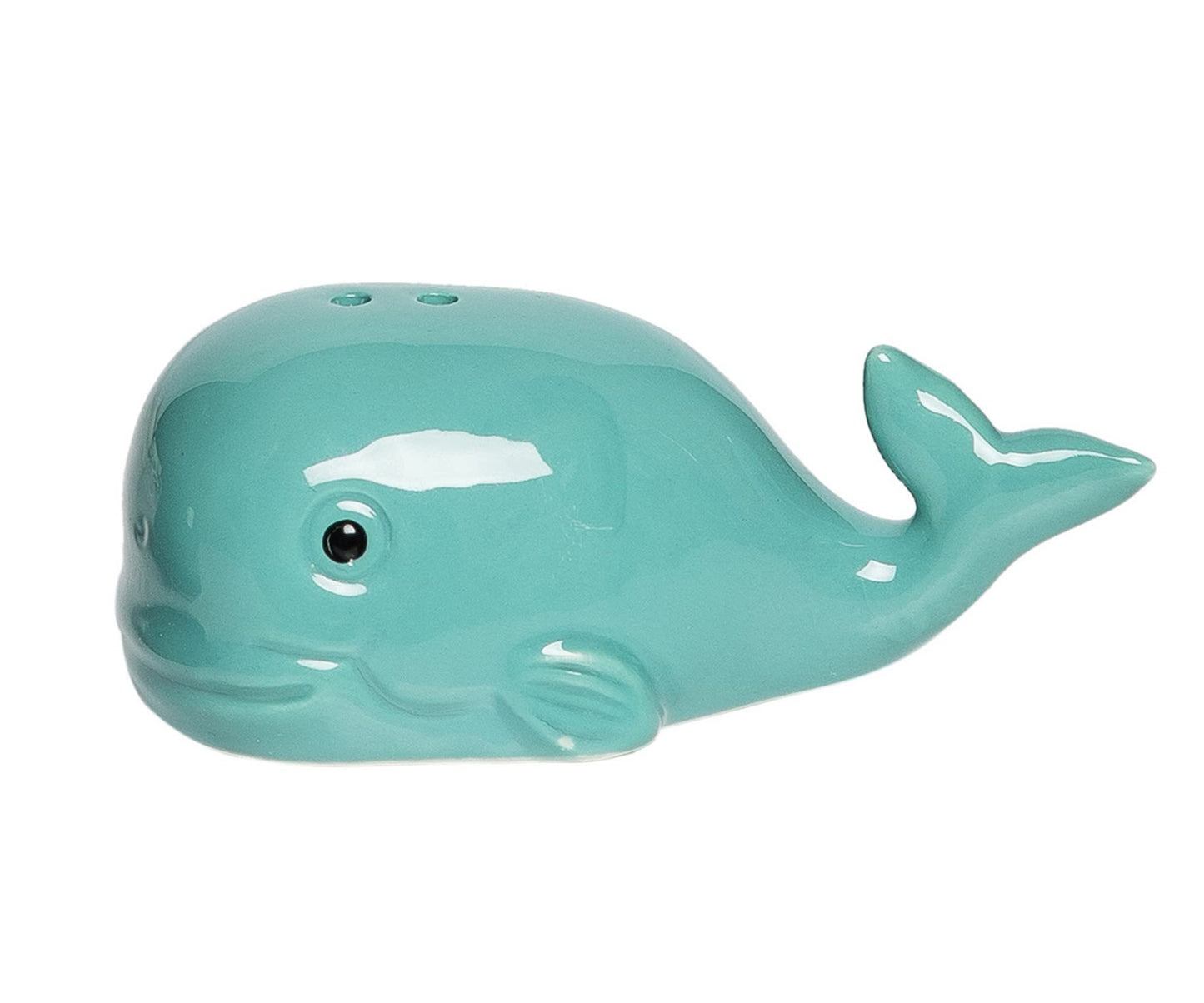 Beachcombers Whale Salt And Pepper Shaker Set, Set of 2, Coastal Beach Decor Decoration L3.7 x W1.57 X H1.5 Blue