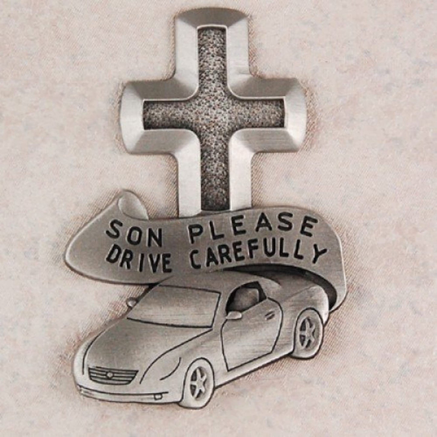 Son Please Drive Carefully Auto Visor Clip Made in the USA