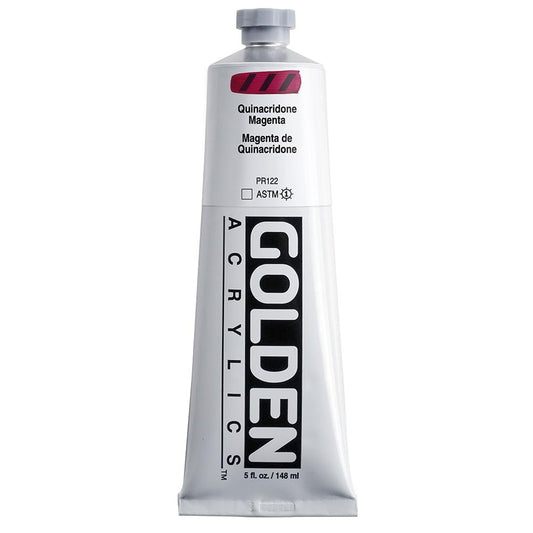 Golden Heavy Body Acrylic - Quinacridone Magenta - 5 oz Tube