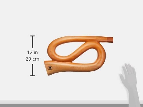 Meinl Sonic Energy S-shaped Professional Didgeridoo for Sound Healing Therapy, Yoga, Meditation and Circular Breathing — NOT MADE IN CHINA — 19.7" Mahogany Shell, Tuned to C, DDPROFSC