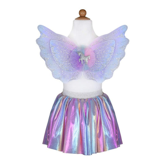 Great Pretenders 42115, Magical Unicorn Skirt & Wings, Pastel, US Size 4-6 Multicolor