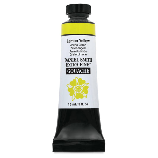 DANIEL SMITH Extra Fine Gouache - Lemon Yellow, 15 ml