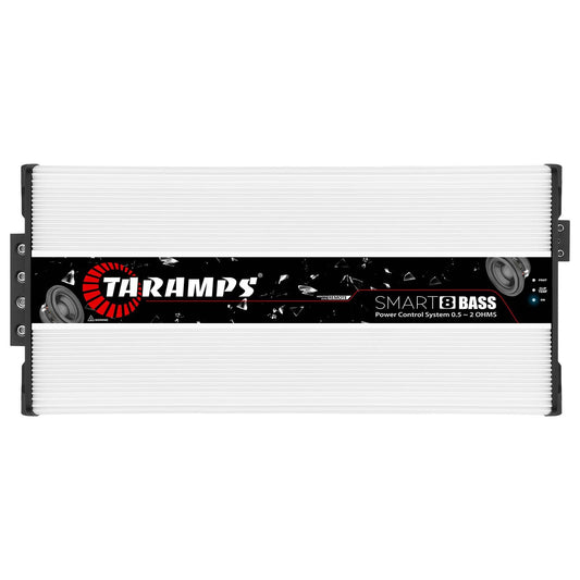 Taramps Smart 8 Bass 0.5 to 2 Ohms 8000 Watts RMS, Multi Impedance, 1 Channel, Amplifier for Car Subwoofer, High Power Class D, Mosfet Monoblock Digital, Smart 8k, Crossover Low Pass with Bass Boost