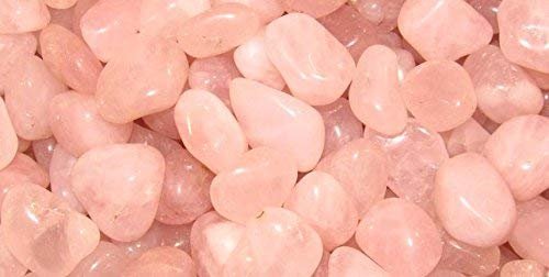 Zentron Crystal Collection Tumbled Rose Quartz Stones Lot Large 1" Pieces (1/2 Pound)