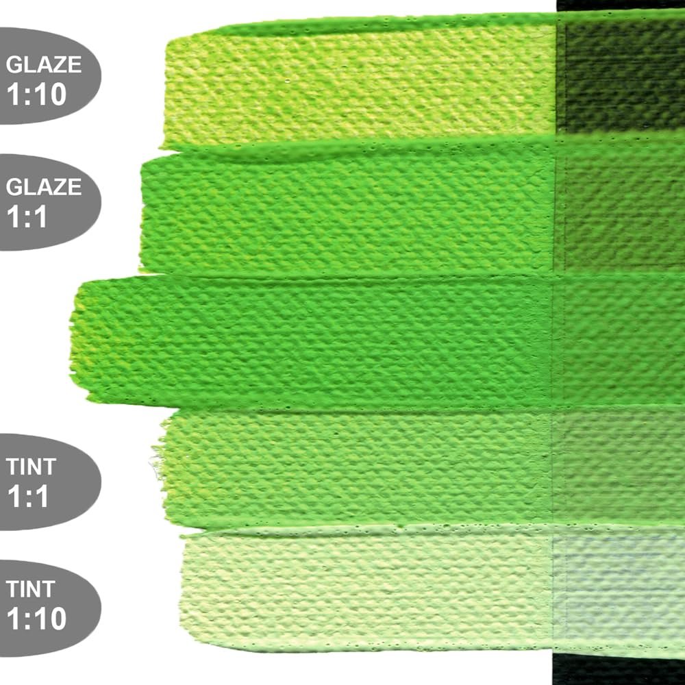 SoFlat Matte Acrylics by GOLDEN, Light Green Yellow, 4 fl. oz. Jar, Professional Acrylic Paint, Semi-Opaque