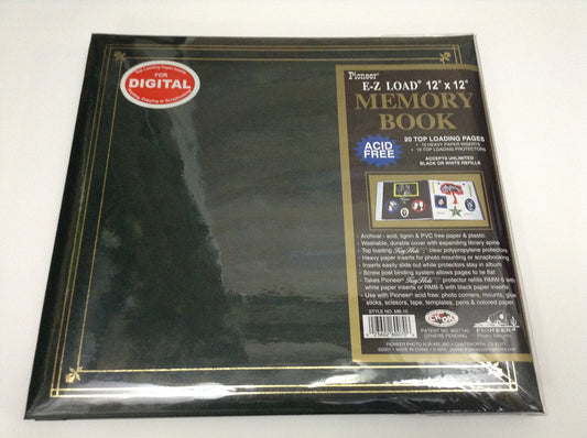 Pioneer Photo Albums MB-10 Post Bound Leatherette Cover Memory Book