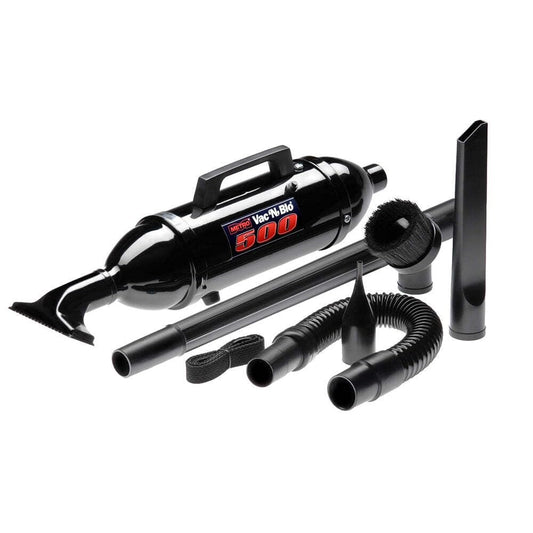 METROVAC VM12500 Vac N' Blo 500W Hand Vacuum & Blower, 120V, Powerful, Lightweight, All-Steel Construction, Dry Pickup, 60" Water Lift, Black Finish