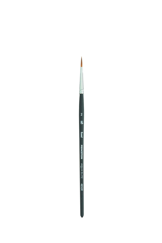 Princeton Aqua Elite, Series 4850, Synthetic Kolinsky Watercolor Paint Brush,Round, Size 2