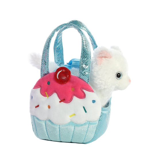 Aurora® Fashionable Fancy Pals™ Sweets Kitty Stuffed Animal - On-The-go Companions - Stylish Accessories - Multicolor 7 Inches