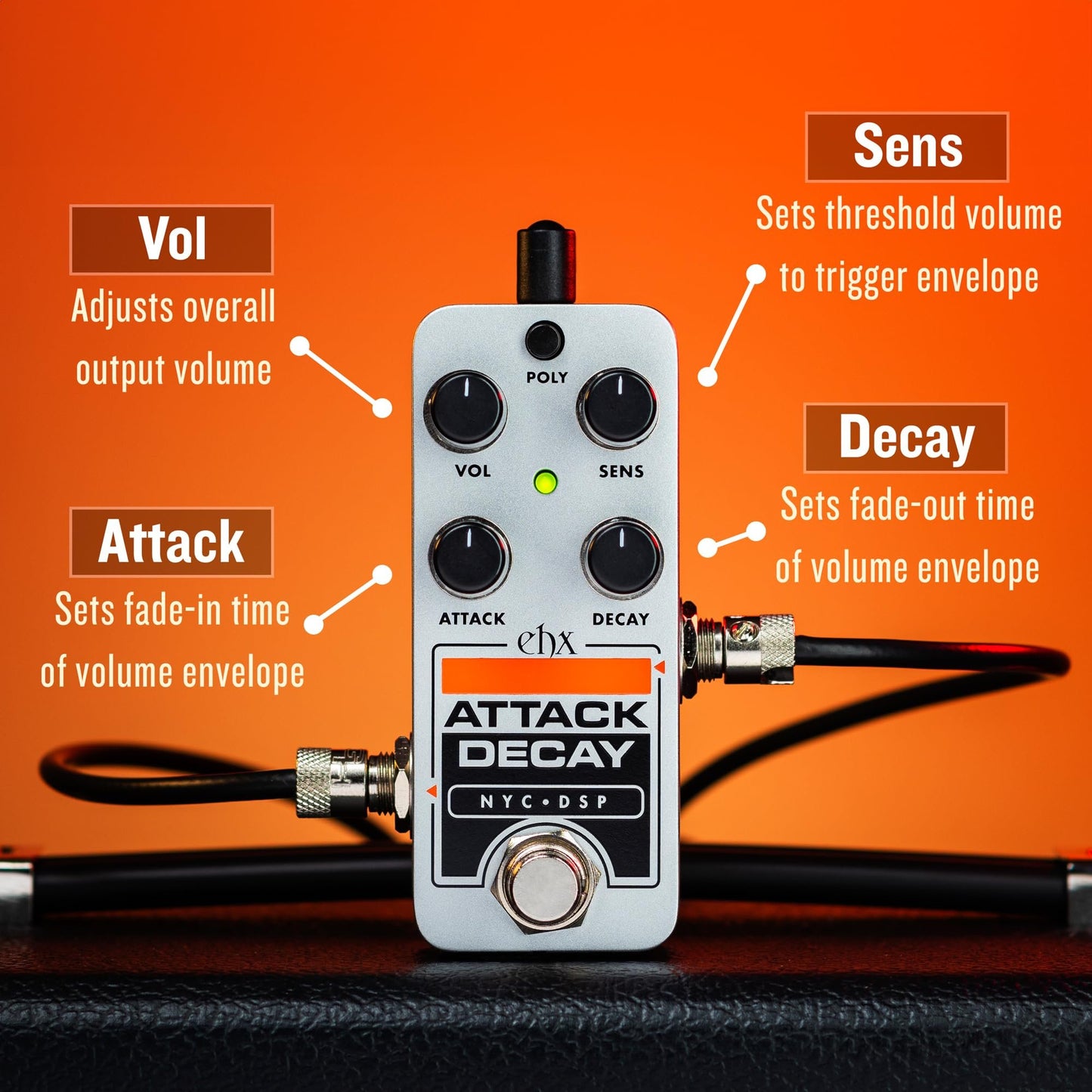 Electro-Harmonix Pico Attack Decay Tape Reverse Simulator Pedal