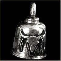 BUFFALO SKULL Gremlin Bell biker harley motorcycle good luck charm