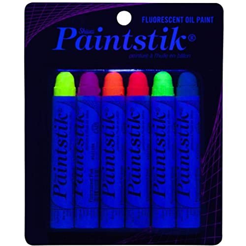 Jack Richeson Flourescent Paintstiks Set of 6 Shiva Series