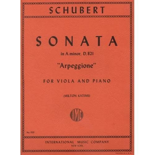 Schubert Franz Sonata in a minor Arpeggione D. 821. Viola and Pianoby Milton Katims International