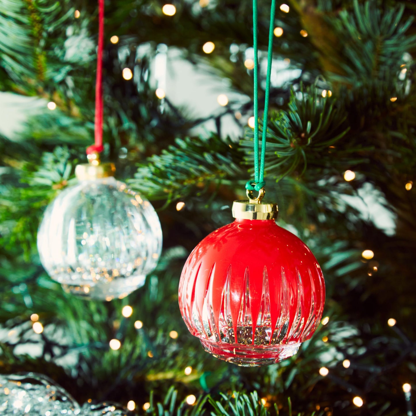 Waterford New Year Bauble Ornament Firework Red