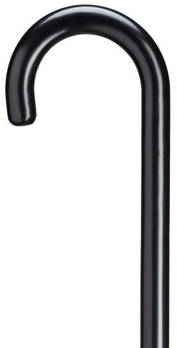 Unisex Round Nose Crook Cane Black -Affordable Gift! Item #DHAR-9003208